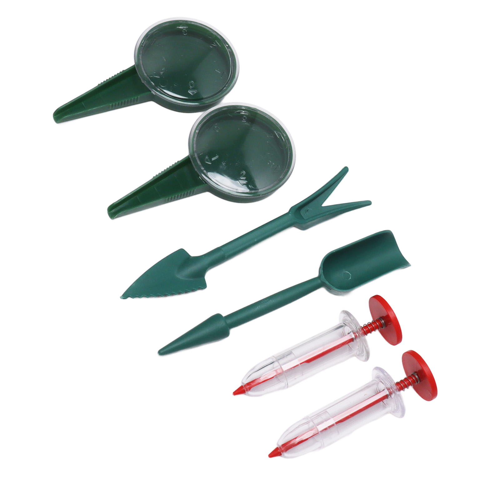 Set Mit 6 Mini-samenstreuern, Tragbarer, Handlicher Samenstreuer Für Karotten, Salat, Gras Und Spinat