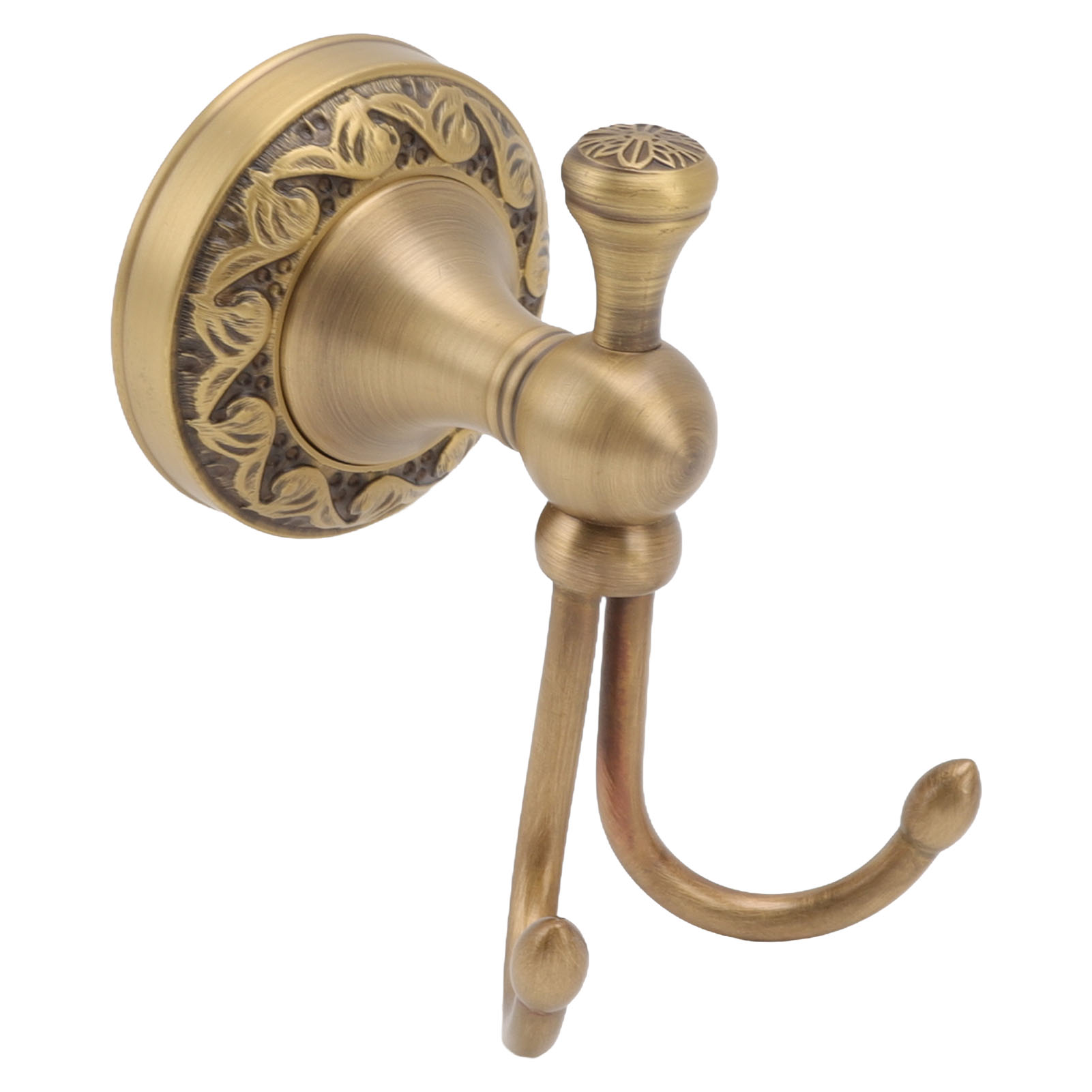 Retro-bademantelhalter Aus Edelstahl, Filigran, Zur Wandmontage, Mit Doppelstift, Fürs Badezimmer