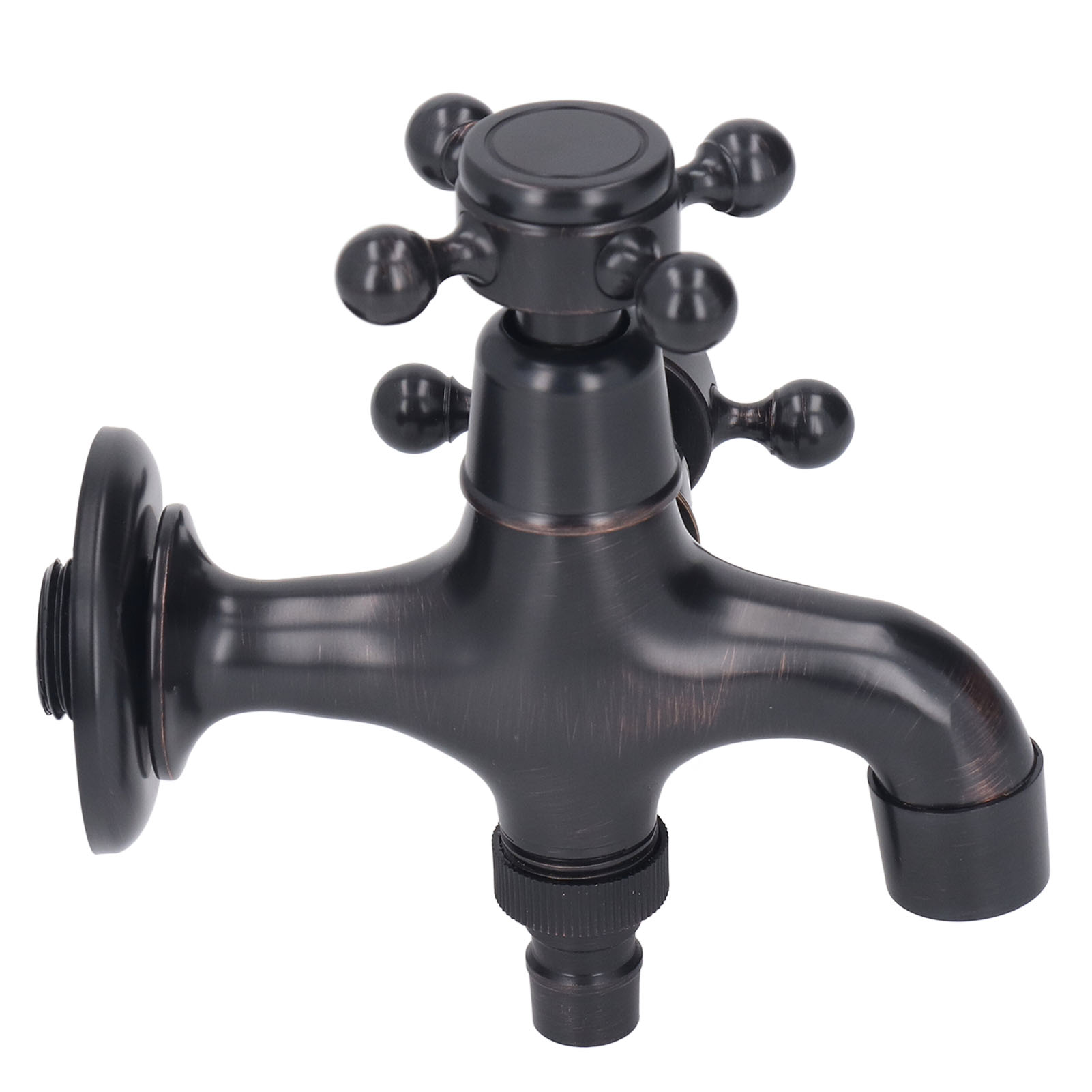 Wandarmatur Komplett Aus Kupfer, Europäisches Retro-design, Kalt- Und Warmwasser, Waschtischarmatur Für Zuhause