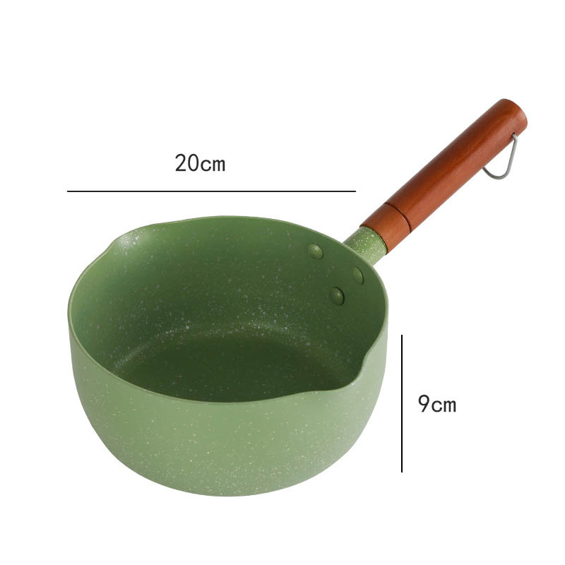 Japanischer Antihaft-topf Für Milchsuppe Und Nudeln, Zur Zubereitung Von Babynahrung, Avocado, Grün, 20 Cm