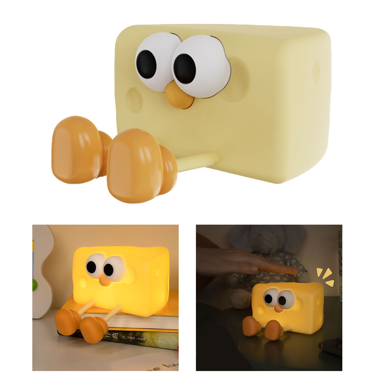 Niedliche Nachtlampe Mit Käsemotiv Für Jungen, Kreative Nachtlampe Für Kinder, Mini-schreibtischlampe