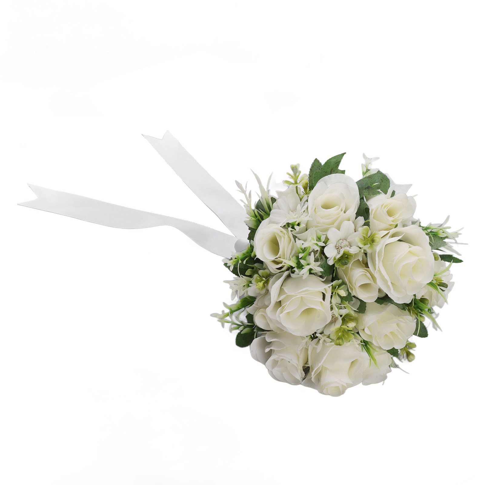 Brautstrauß, Blumenstrauß, Seidenblumen, Künstliche Blumen, Für Die Braut, Für Hochzeiten Und Kirchen, Weiß