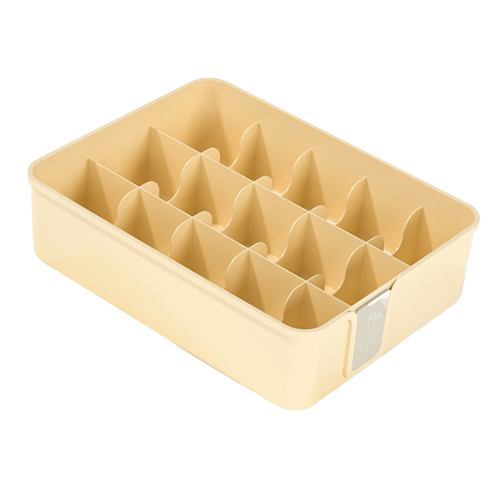 Sockenorganizer, Trennwand, Kunststoff, Schublade Mit 15 Fächern Zur Aufbewahrung Von Unterwäsche-accessoires, Gelb