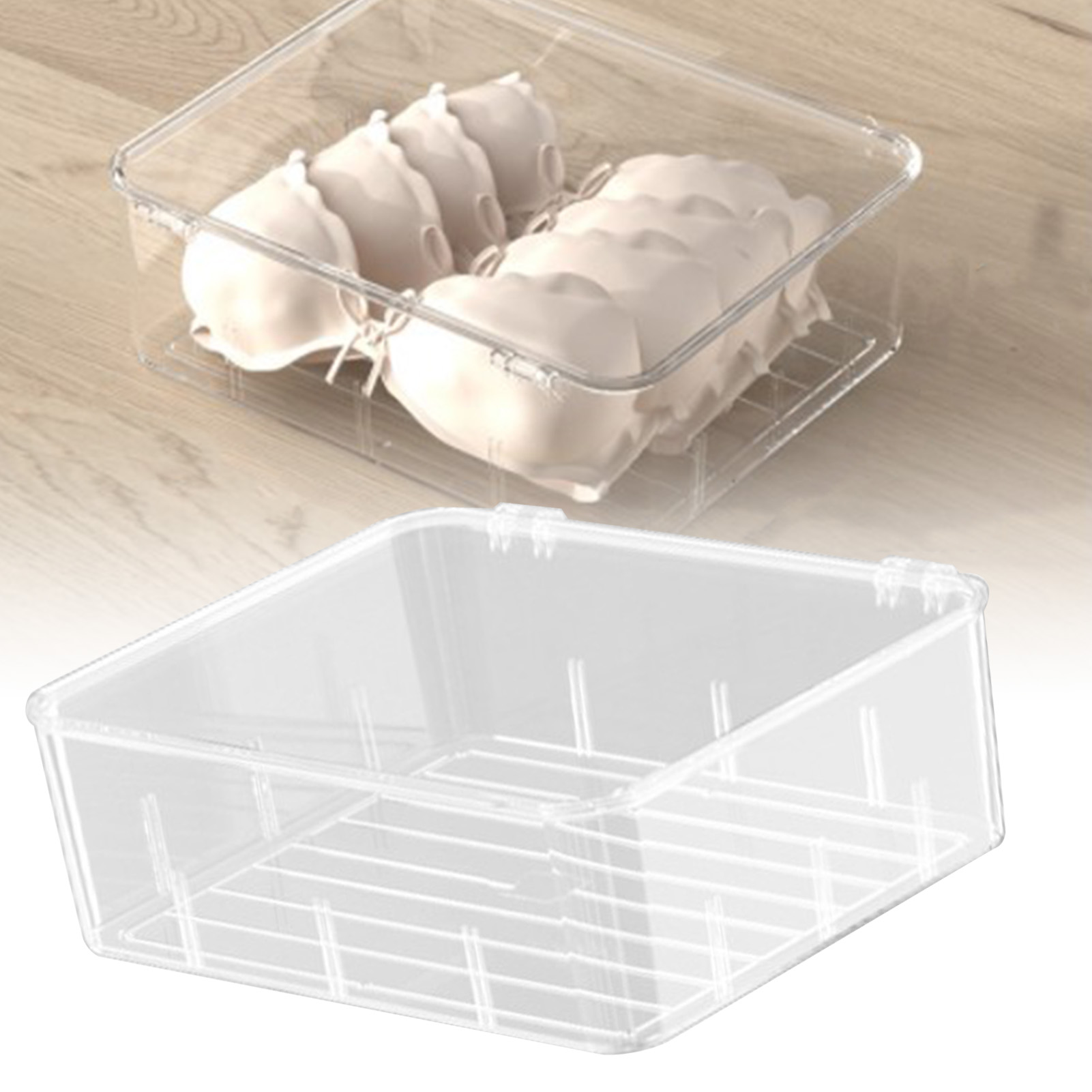 Sockenaufbewahrungsbox Aus Transparentem Kunststoff Mit Trennwand Und Schublade Für Socken Und Krawatten
