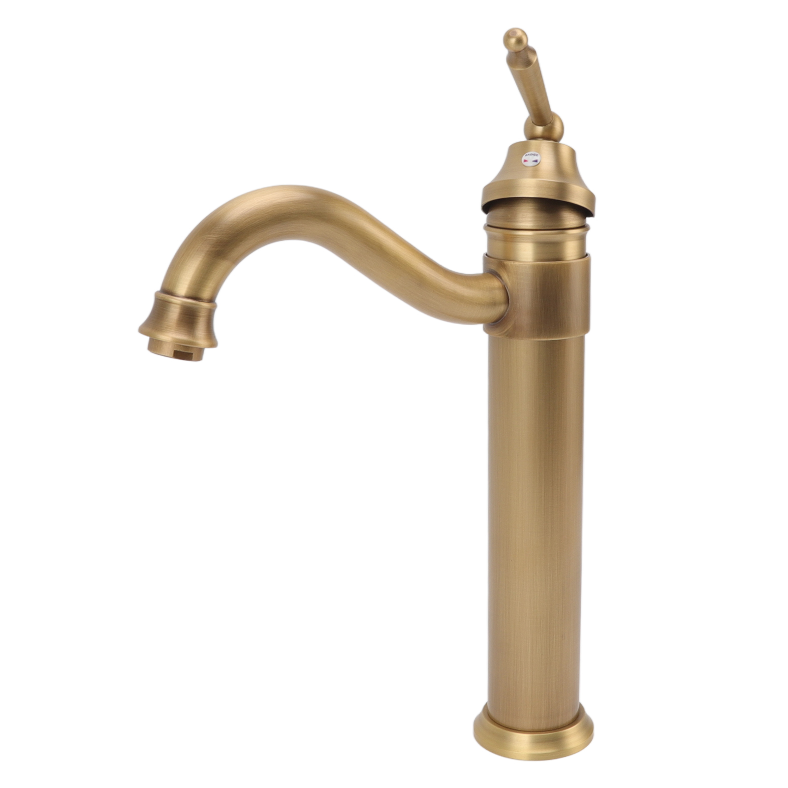 Hoher Waschtischhahn Aus Kupfer, Retro-stil, Industrie-look, Einhebelmischer Mit Kaltwasserarmatur Für Aufsatzwaschbecken, Badezimmer, Hotel