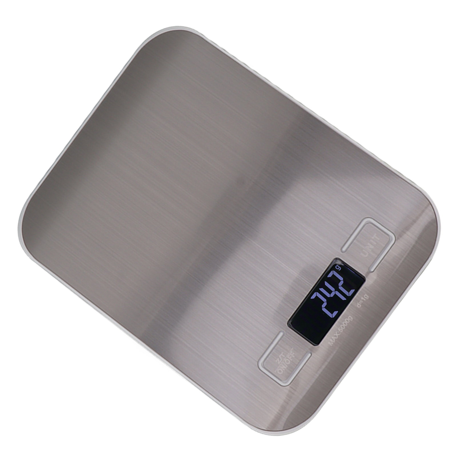 Küchenwaage Von 0,035 Oz Bis 11,0 Lbs, Lcd-anzeige, Edelstahl, Batteriebetrieben, Für Die Familienküche