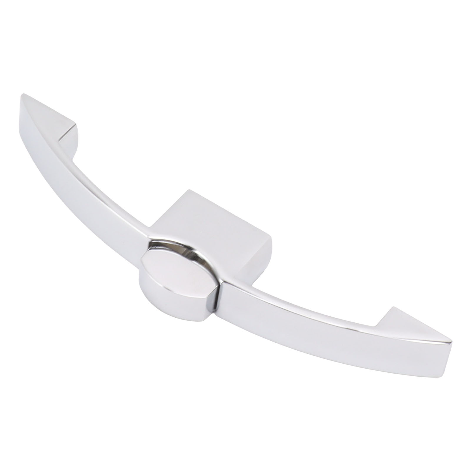 2-teiliges Riegelschloss Mit Druckknopf Für Schränke, Knauf Für Riegelschloss Für Wohnmobile, Boote, Lochabstand 128 Mm (chrom)