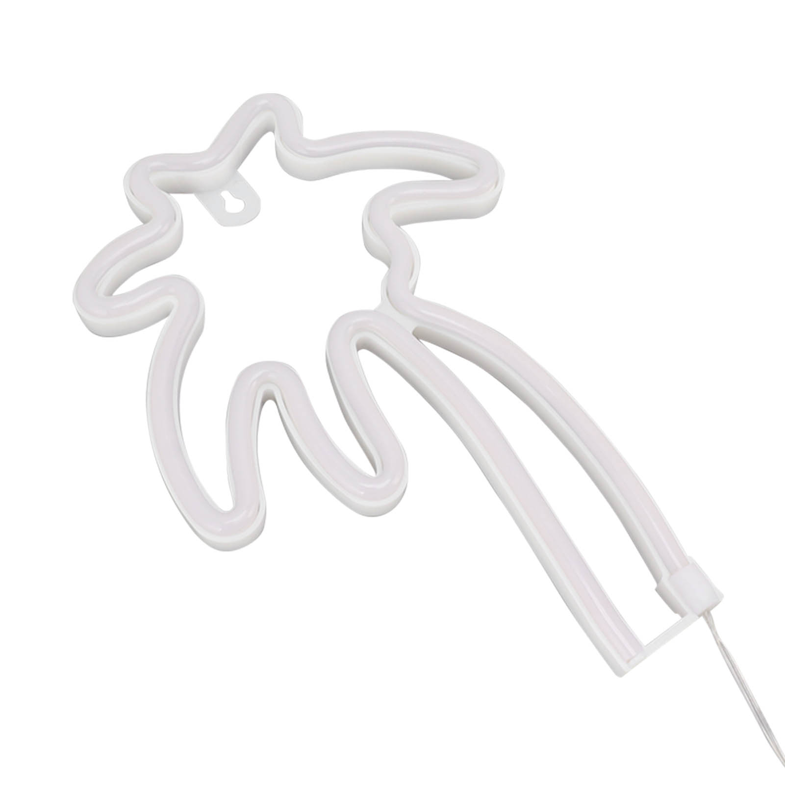 Neon-led-wandleuchte Mit Kokosnussbaum-design, Dekorativ, Usb-betrieben, Nachtlicht Fürs Schlafzimmer, Wippschalter