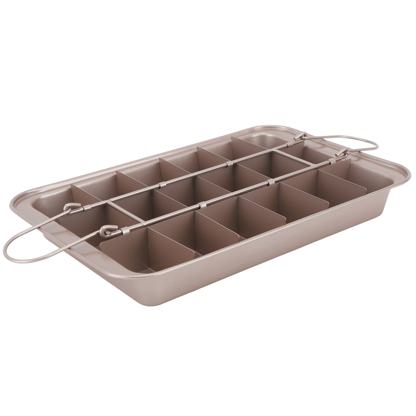Brownie-backform, Klebrig, Edelstahl, Dick, Massiv, Quadratisch, Muffin- Und Brotbackform