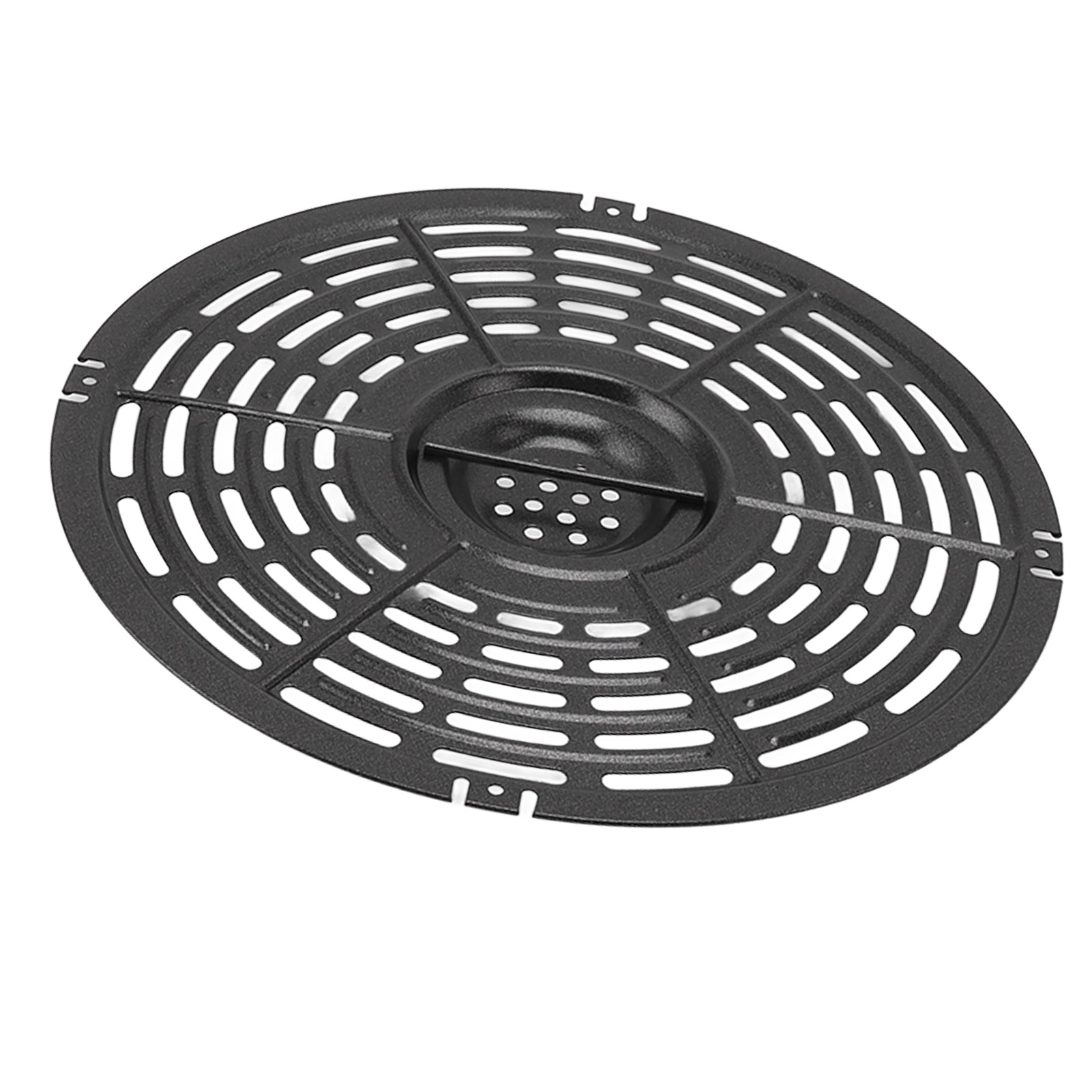 Ersatzplatte Für Heißluftfritteusen Mit Silikonbürste, Silikonabdeckung, Runder Antihaft-fritteusenplatte, Für Küche Und Gastronomie, 22 Cm / 8,7 Zoll