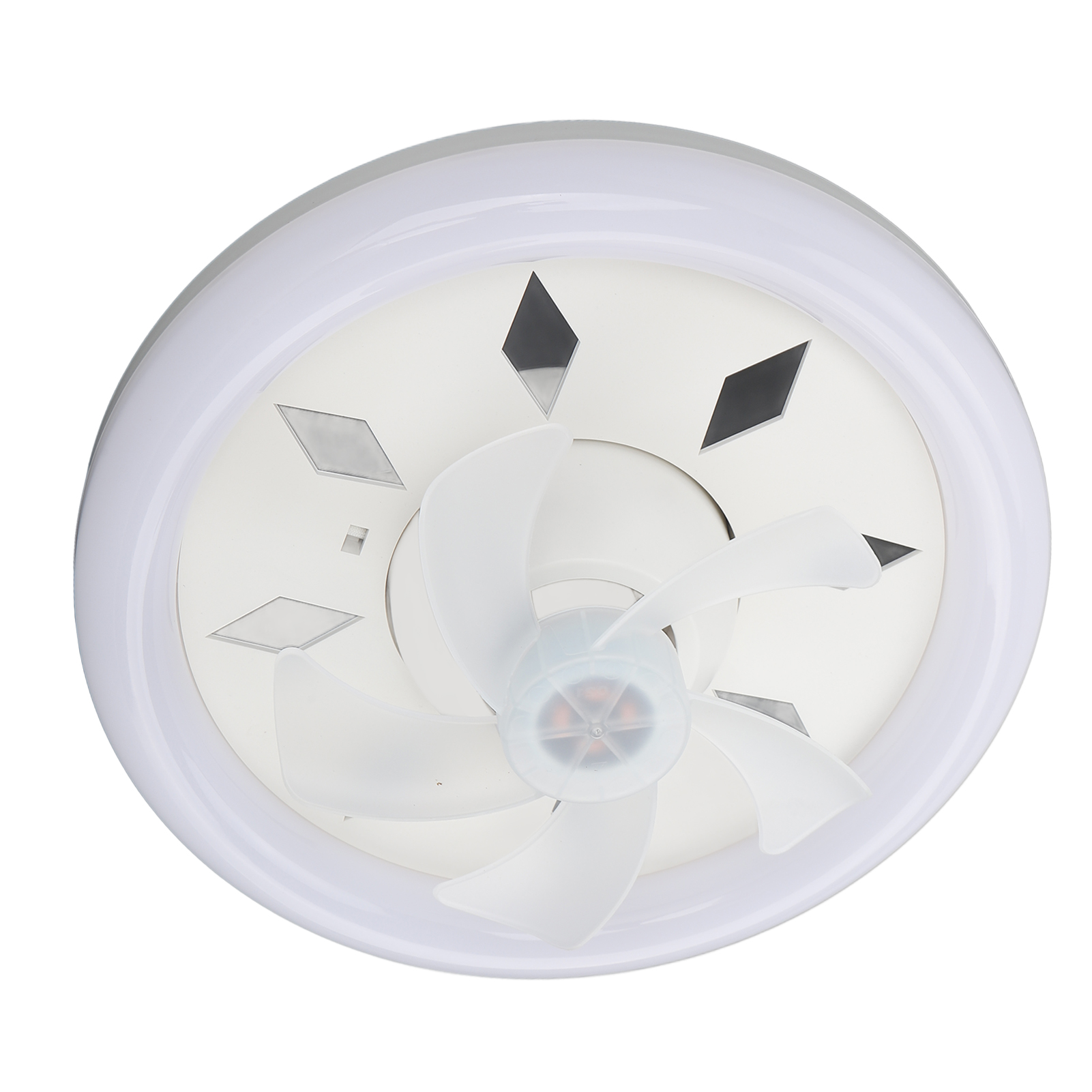 11,8-zoll-deckenventilator (60 W) Mit E27-led-leuchte, Dimmbar, Mit Fernbedienung, 3 Geschwindigkeitsstufen, 5 Flügeln, 360°-drehung, 85–265 V