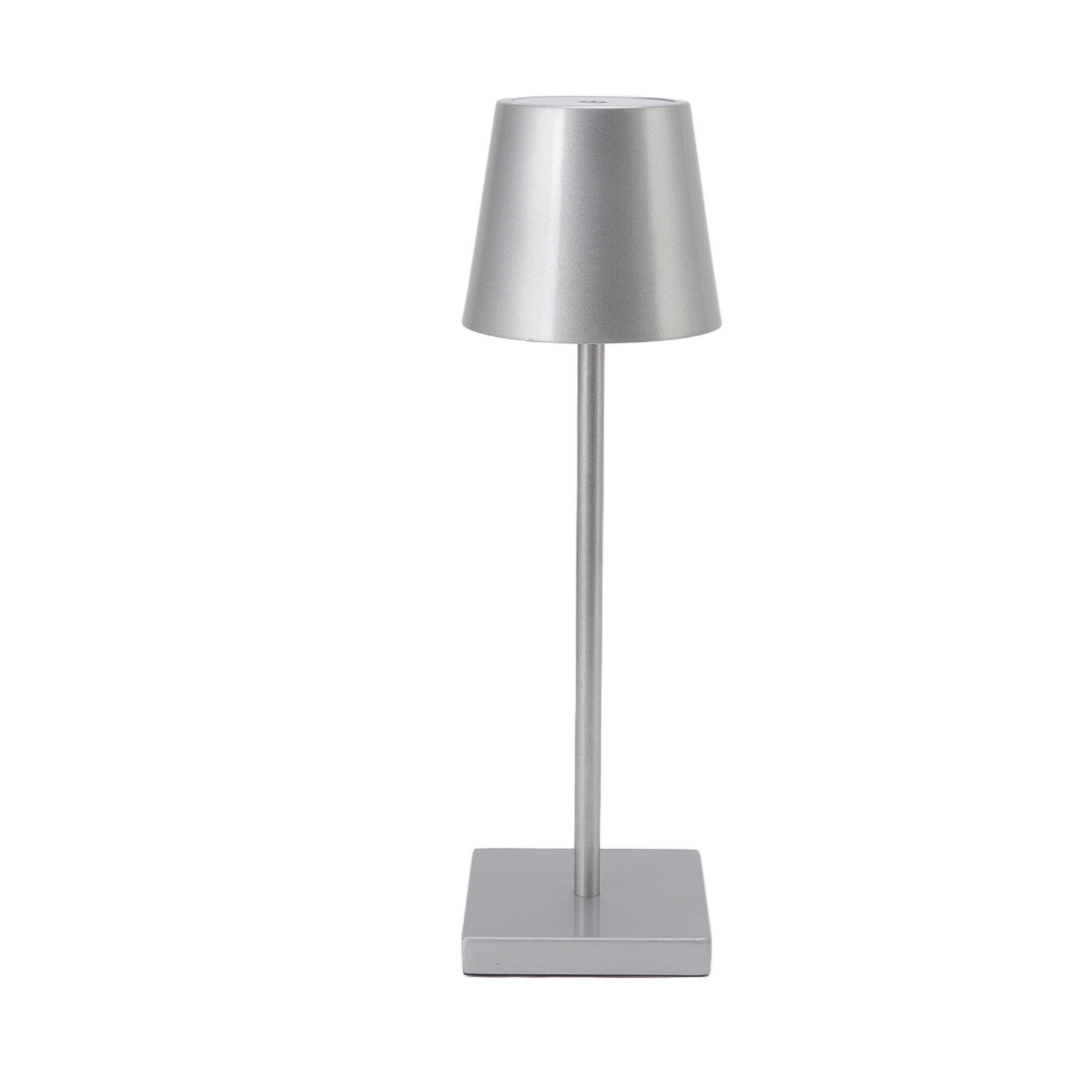 Moderne, Schlichte, Wiederaufladbare, Helle Und Dimmbare Led-tischleuchte Mit Kabellosem Touch-schalter Für Restaurants Und Bars, Silberfarben