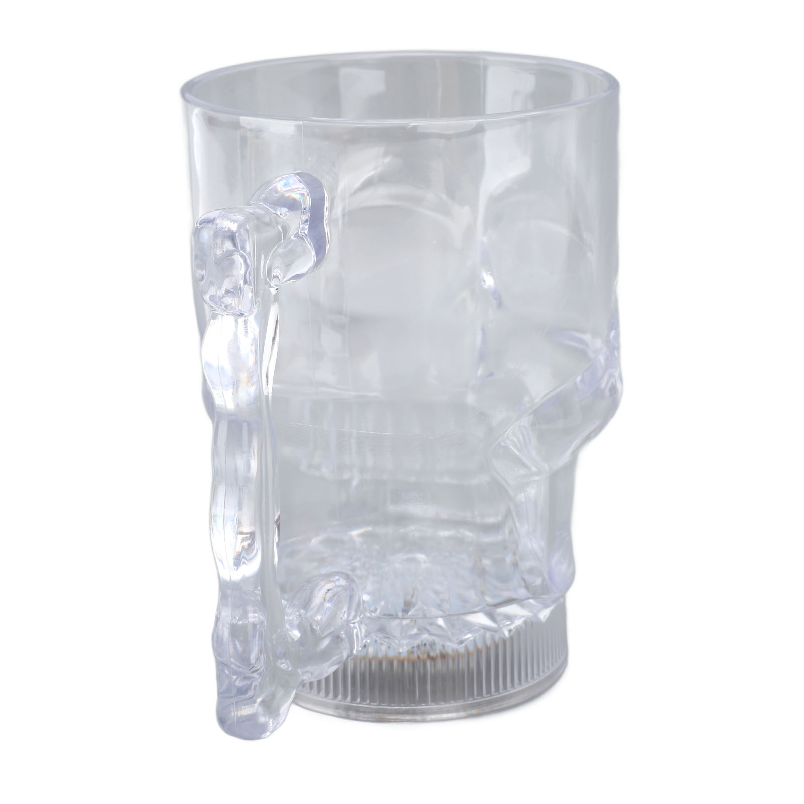 20oz Led-totenkopfbecher Mit Leuchtfunktion, Abs-kunststoff, Bunte Lichter, 50mah, Halloween-totenkopfbecher Für Halloween-partys