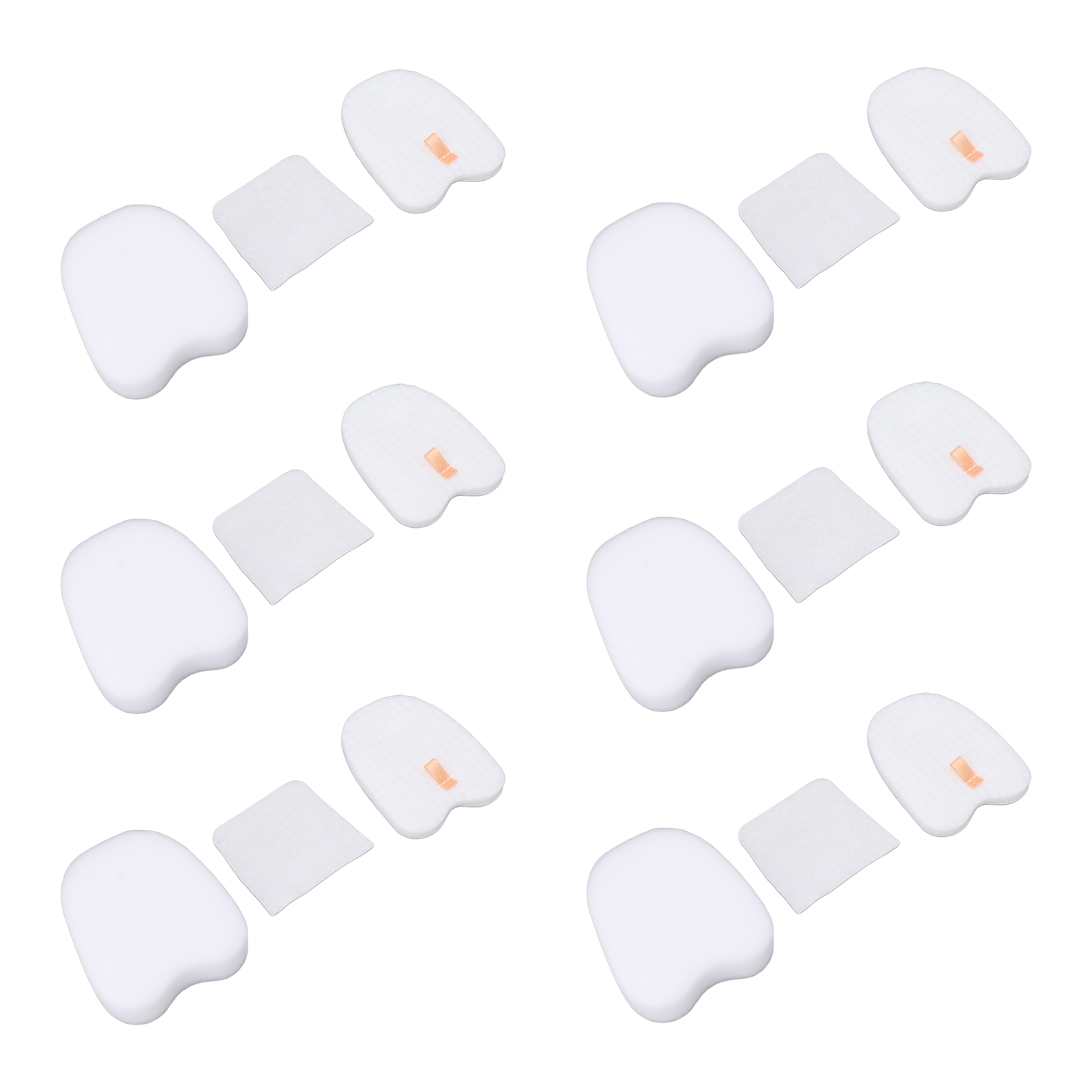Set Mit 6 Filzschaumstoff-staubsaugerfiltern, Ersatzfilter Für Shark Xpstfh380, Zs360, Zs361c Und Zs362