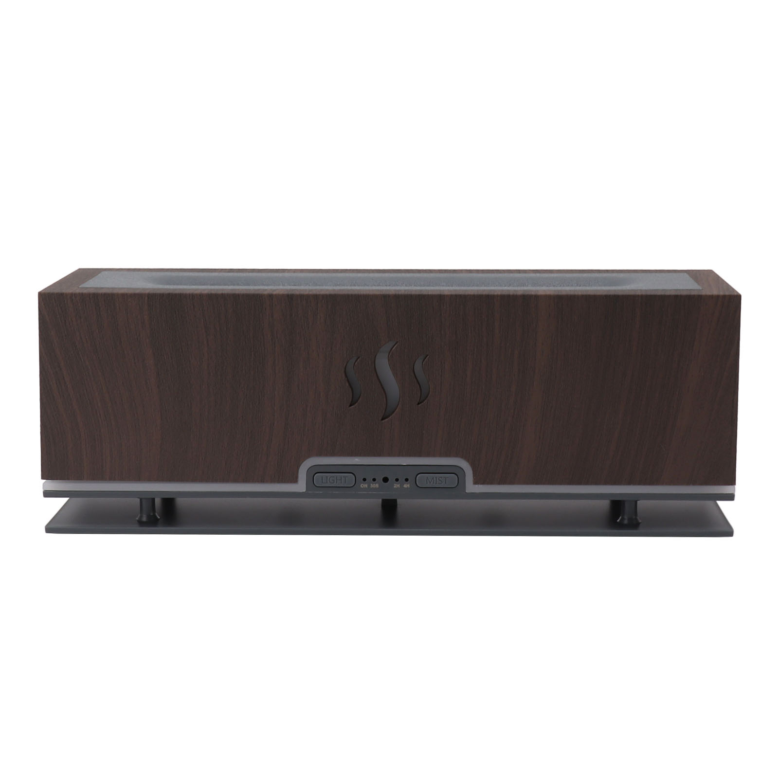 Luftbefeuchter, Aromadiffusor, Led-beleuchtung, Geräuscharm, Dekoration Für Zuhause, 100–240 V, Für Zimmer, Büro, Dunkles Holz, Eu-stecker