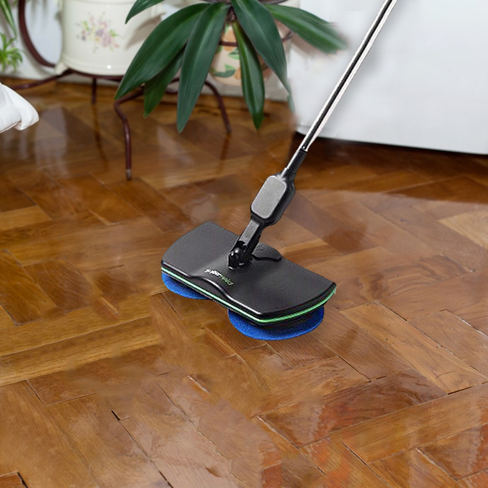 Automatischer, Rotierender Elektrischer Wischmopp, Wiederaufladbar, Handlich, Kabellos, Elektrisch, Drehbar, 360-grad-wischmopp
