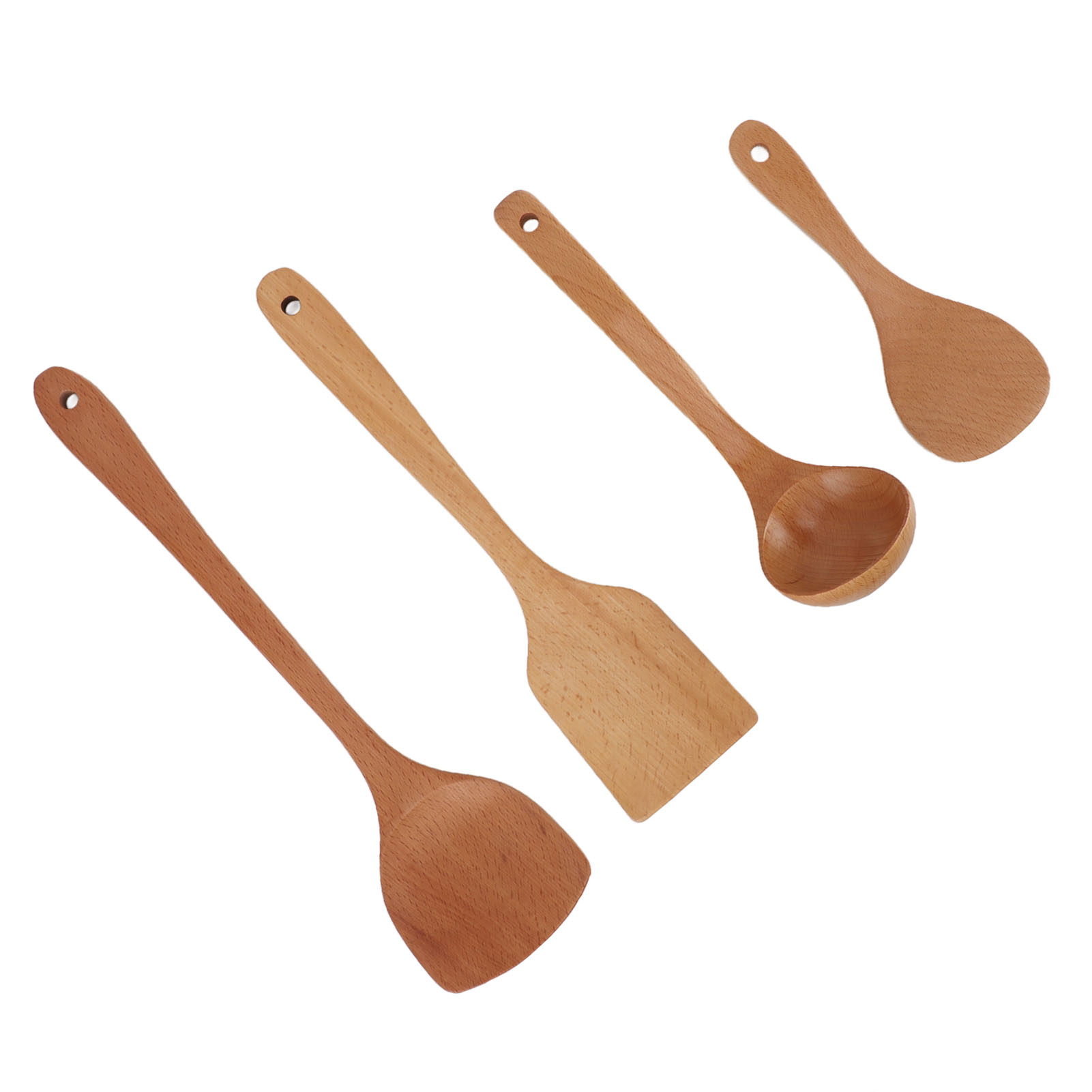Kochspatel Aus Holz, Rutschfest, Multifunktional, Holzspatel Mit Löffel, Küchenutensilien Aus Holz Zum Braten Und Schmoren