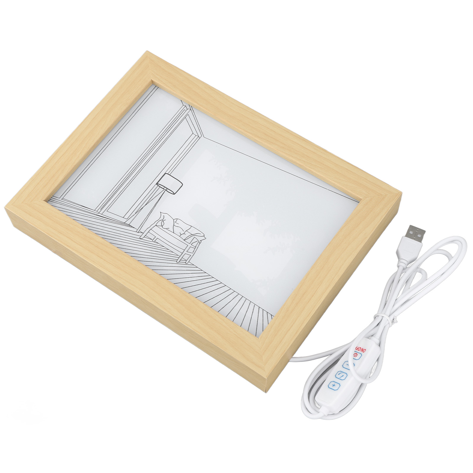 Dekorative Led-nachttischleuchte, 3-farbig Verstellbare Led-wandleuchte Für Wohnzimmer, Schlafzimmer, Schreibtisch, Mit Usb-anschluss, Modell S