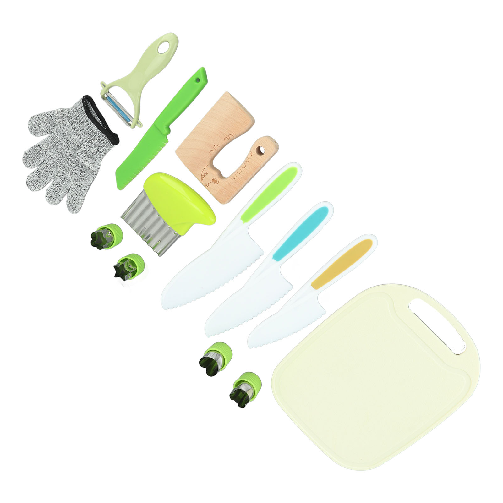 Kindermesser Zum Richtigen Kochen, Sparschäler, Schneidebretter, Obstmesser, Backutensilien Für Jungen Und Mädchen