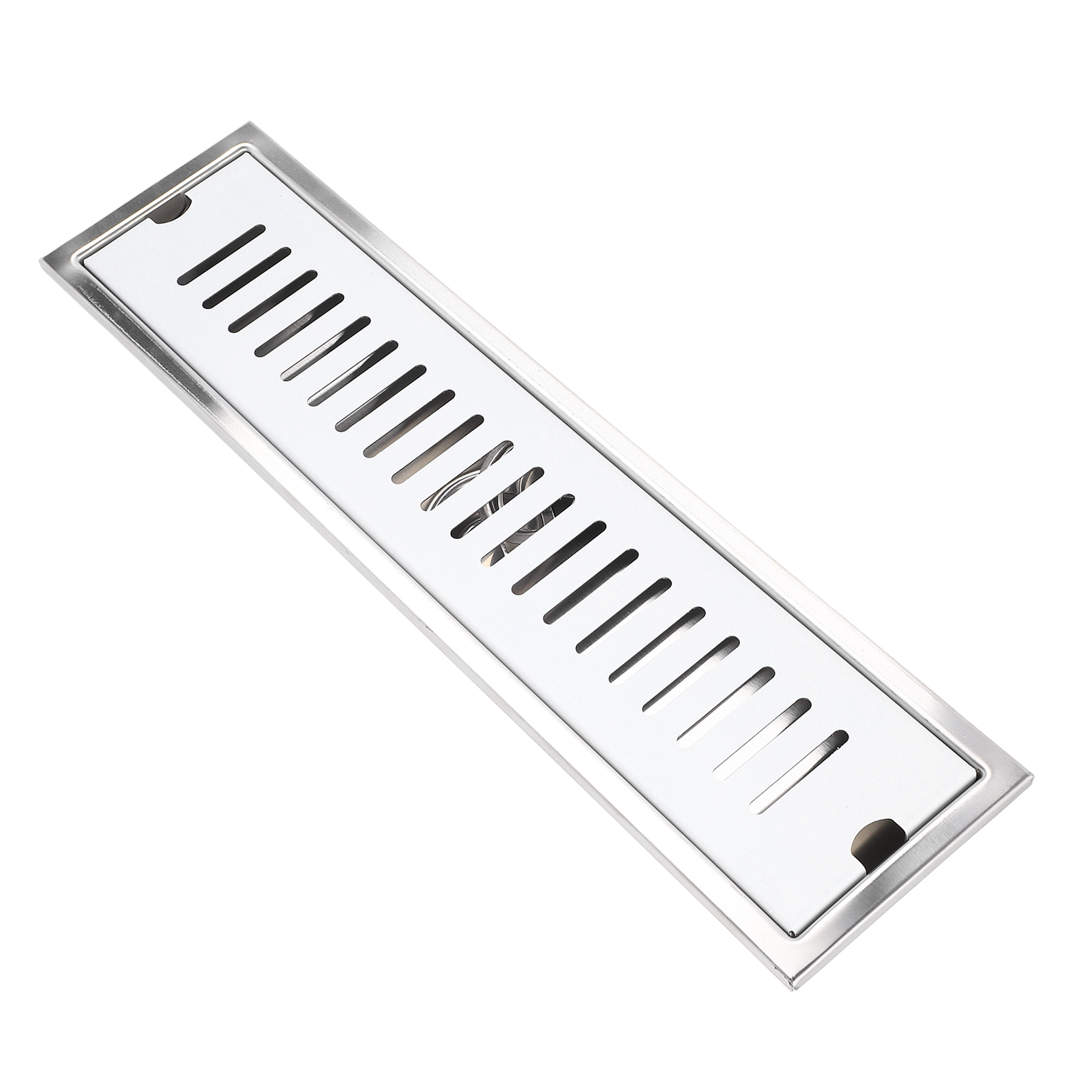 Bodenablauf Für Badezimmer Aus Edelstahl 304, Linear, Für Dusche, Rechteckig, Mit Abnehmbarem Deckel, 40 Cm Ablaufrost