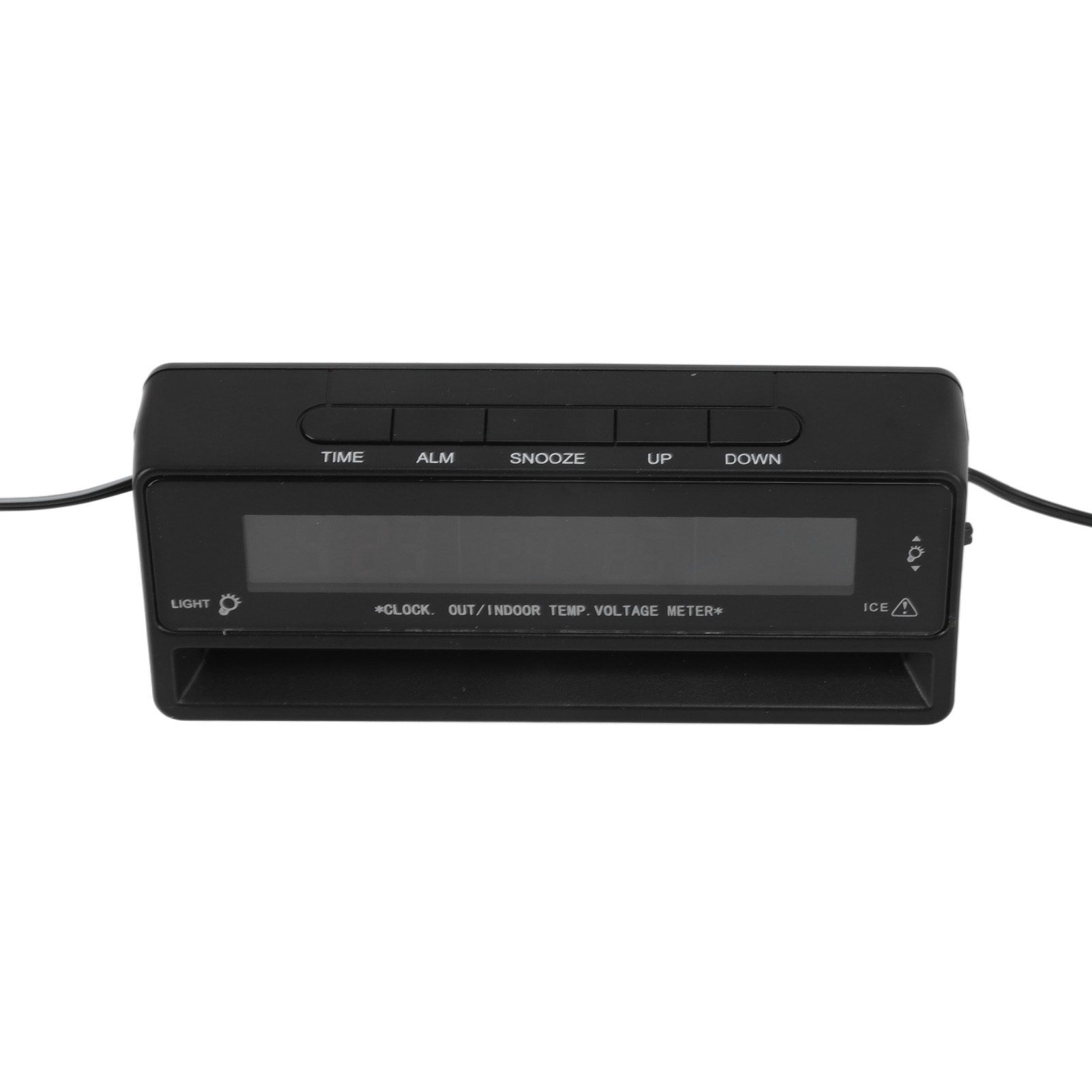 Digitales Autothermometer, Multifunktional, Elektronisch, Einstellbar, Zweifarbiges Spannungsmessgerät, Uhranzeige