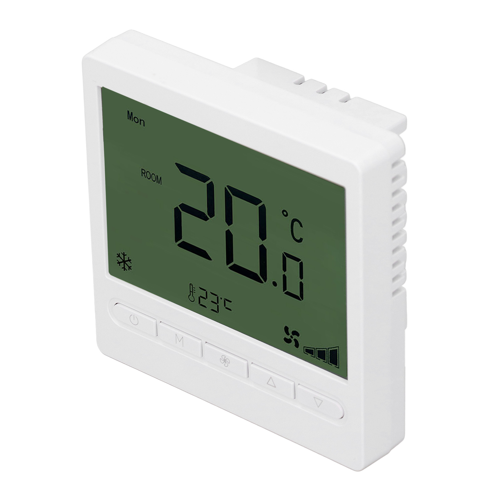 Intelligenter Lüfterthermostat Mit Lcd-bildschirm, Abs-gehäuse, Störungsfrei, 220 V