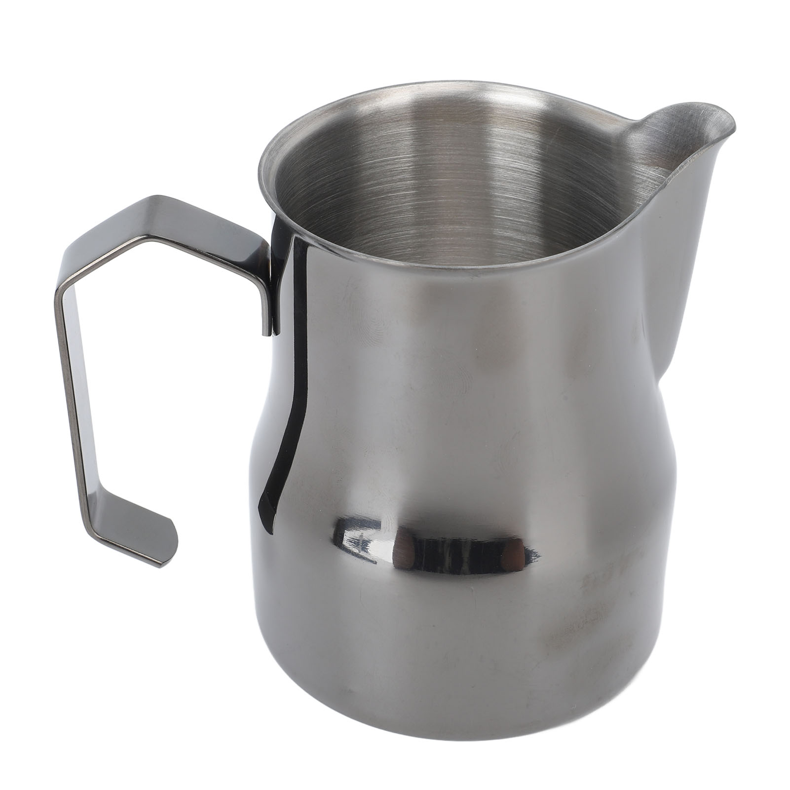 450-ml-milchkännchen, Milchaufschäumbecher Aus Edelstahl 304, Tropffreie Kaffeemaschine, Titanschwarz