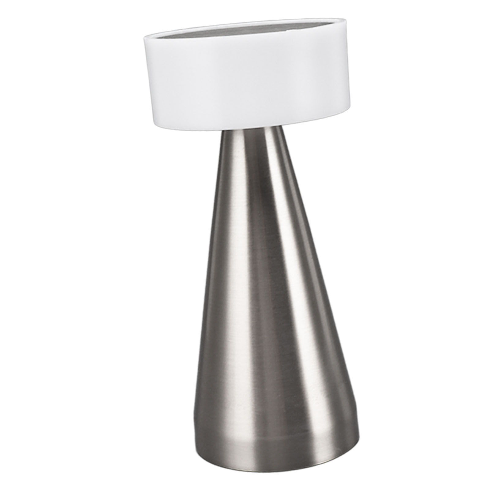 Tragbare Led-tischleuchte, 3 Farbtemperaturen, Stufenloses Dimmen, 1800-mah-akku, Nachtlicht, Silber