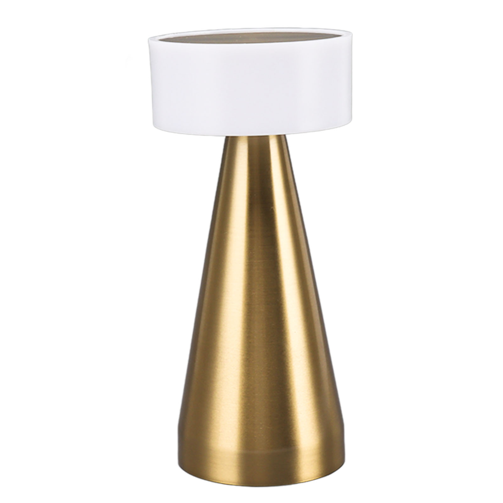 Tragbare Led-tischleuchte, 3 Farbtemperaturen, Stufenloses Dimmen, 1800-mah-akku, Nachtlicht, Gold
