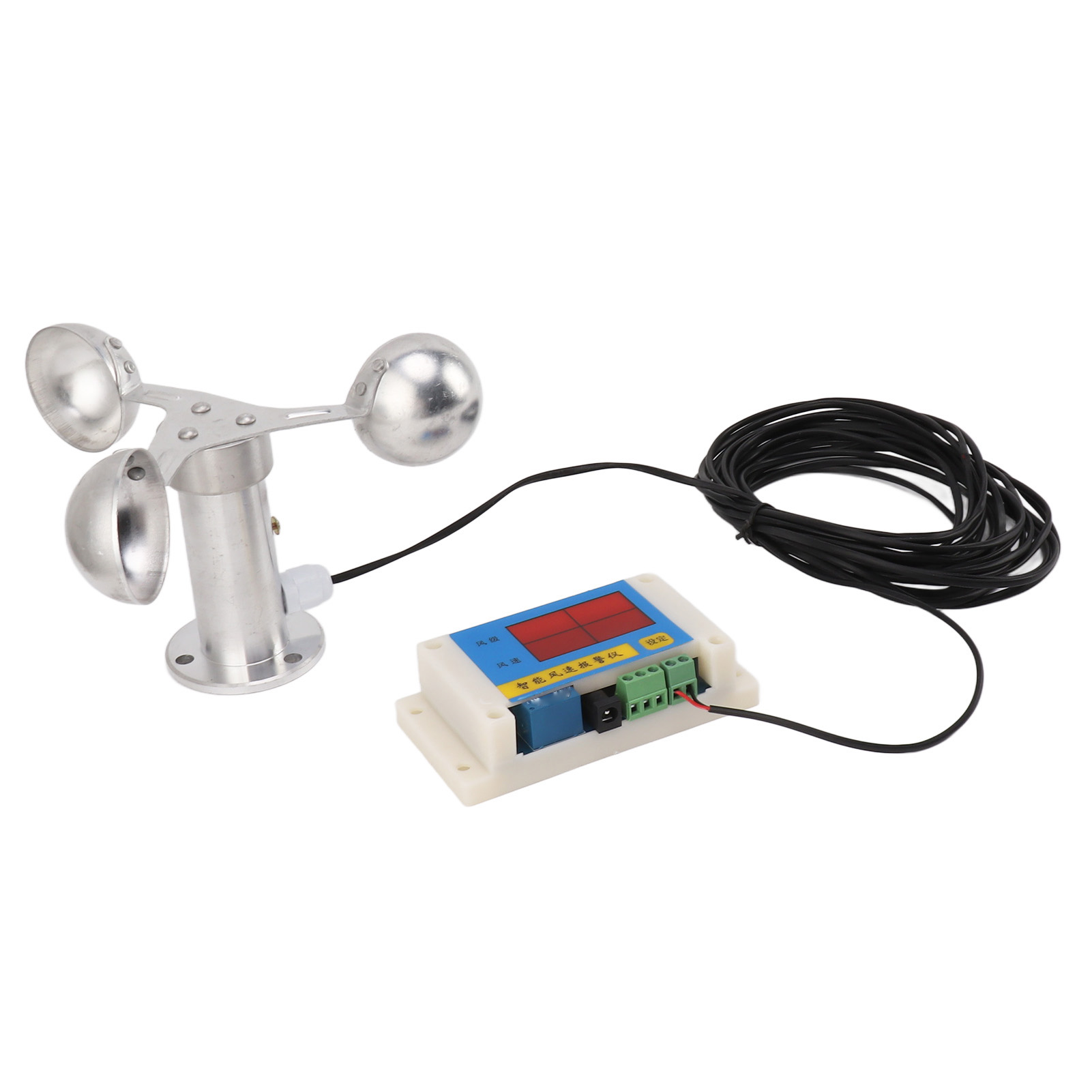 Windgeschwindigkeitswarngerät, 3 Lüfterflügel, Turmanemometer Für Krane, 5-v-eisenbahnwetterstation