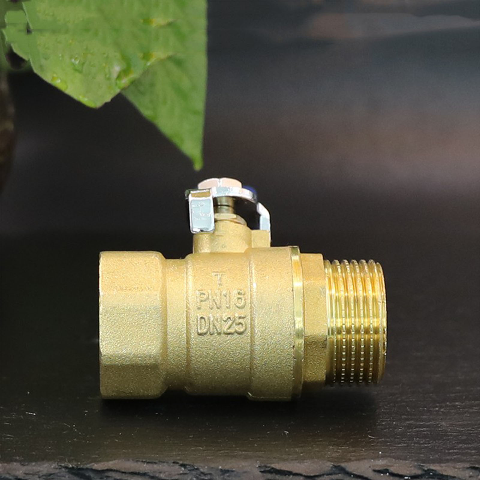 Kugelhahn Aus Messing, T-griff-wasserhahn, Gewindeanschluss Für Haushaltsrohre, Innengewinde, Außengewinde
