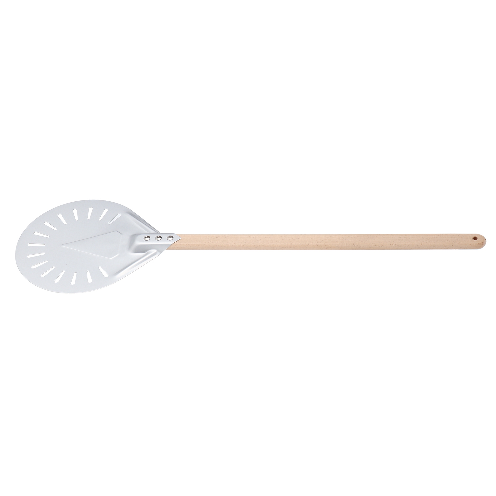 Pizzaschieber Mit Abnehmbarem Holzgriff, 60 Cm, Rutschfest, Rund, Für Pizza, Küchenutensilien (9 Zoll)