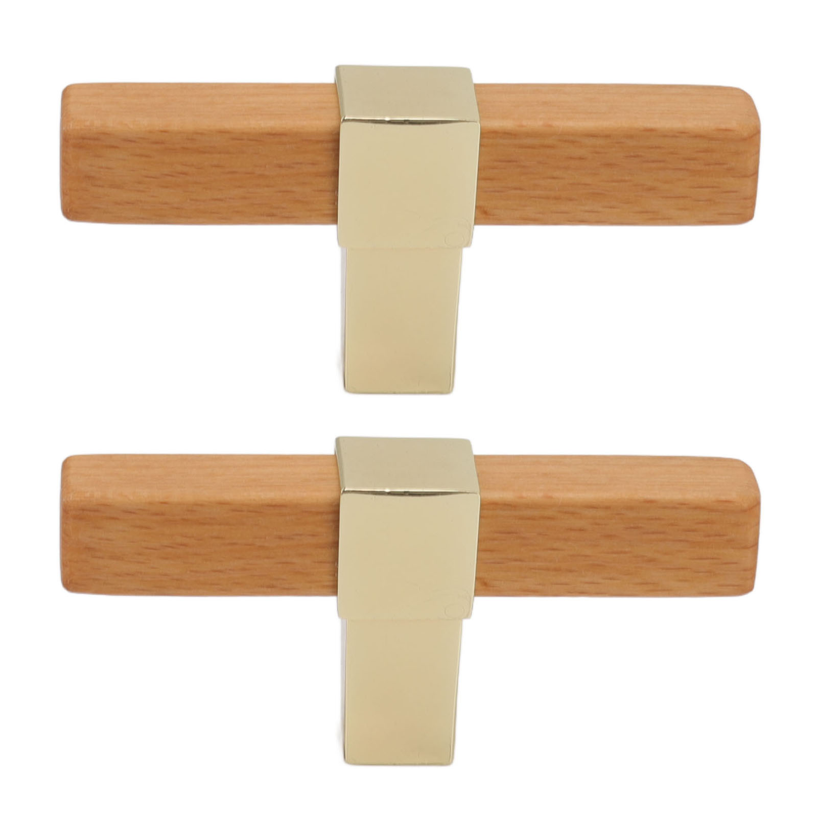 2 Stück Holzgriffe Für Schränke, Einlochig, Knöpfe Für Küchenschubladen, Schränke, Kleiderschränke, Gold