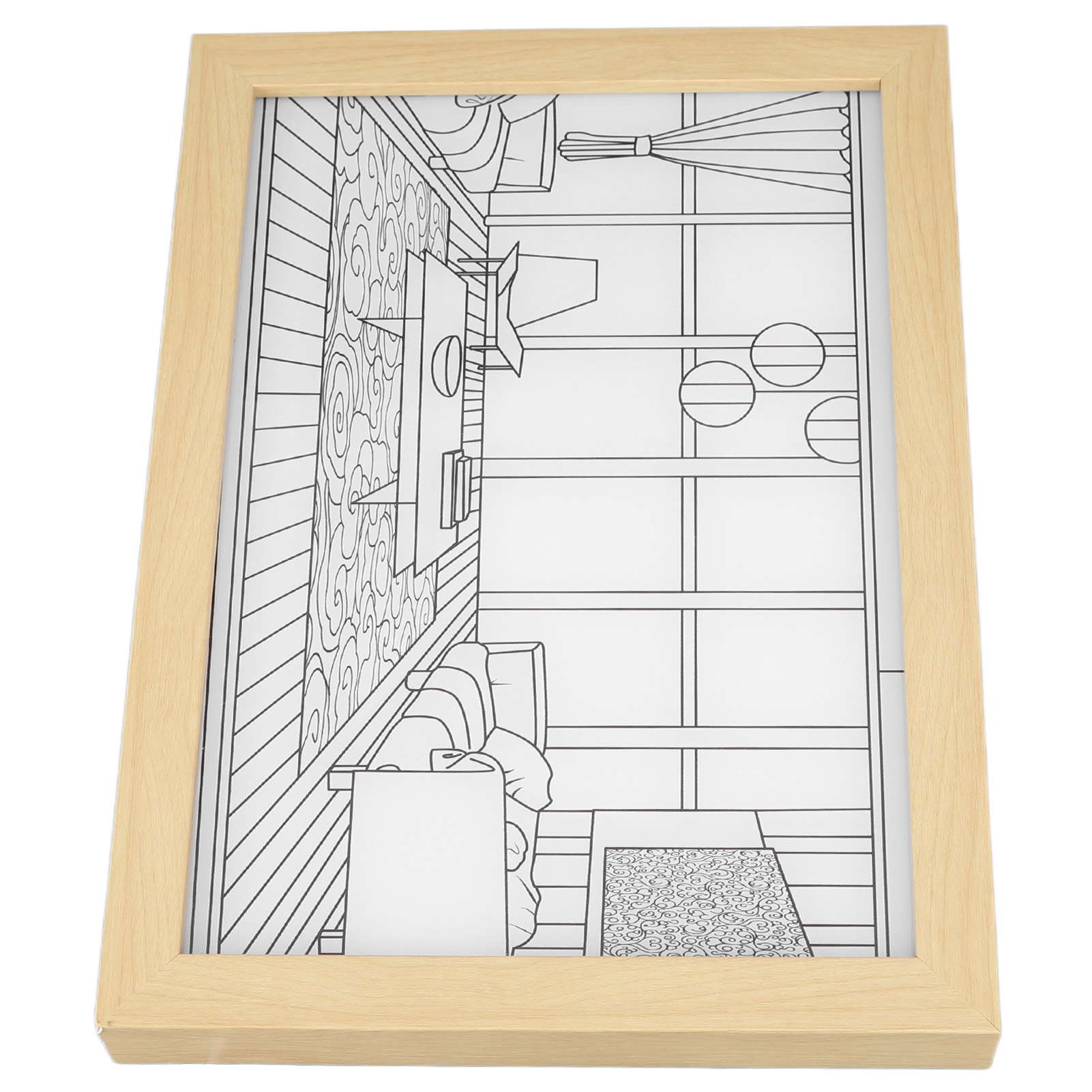 Dekorative Led-malereileuchte, Usb-betrieben, Japanischer Anime-stil, Modernes Küstenflair, Simuliert Sonnenlicht, Zeichen-nachtlampe Für Schlafzimmer, Wohnzimmer, Büro