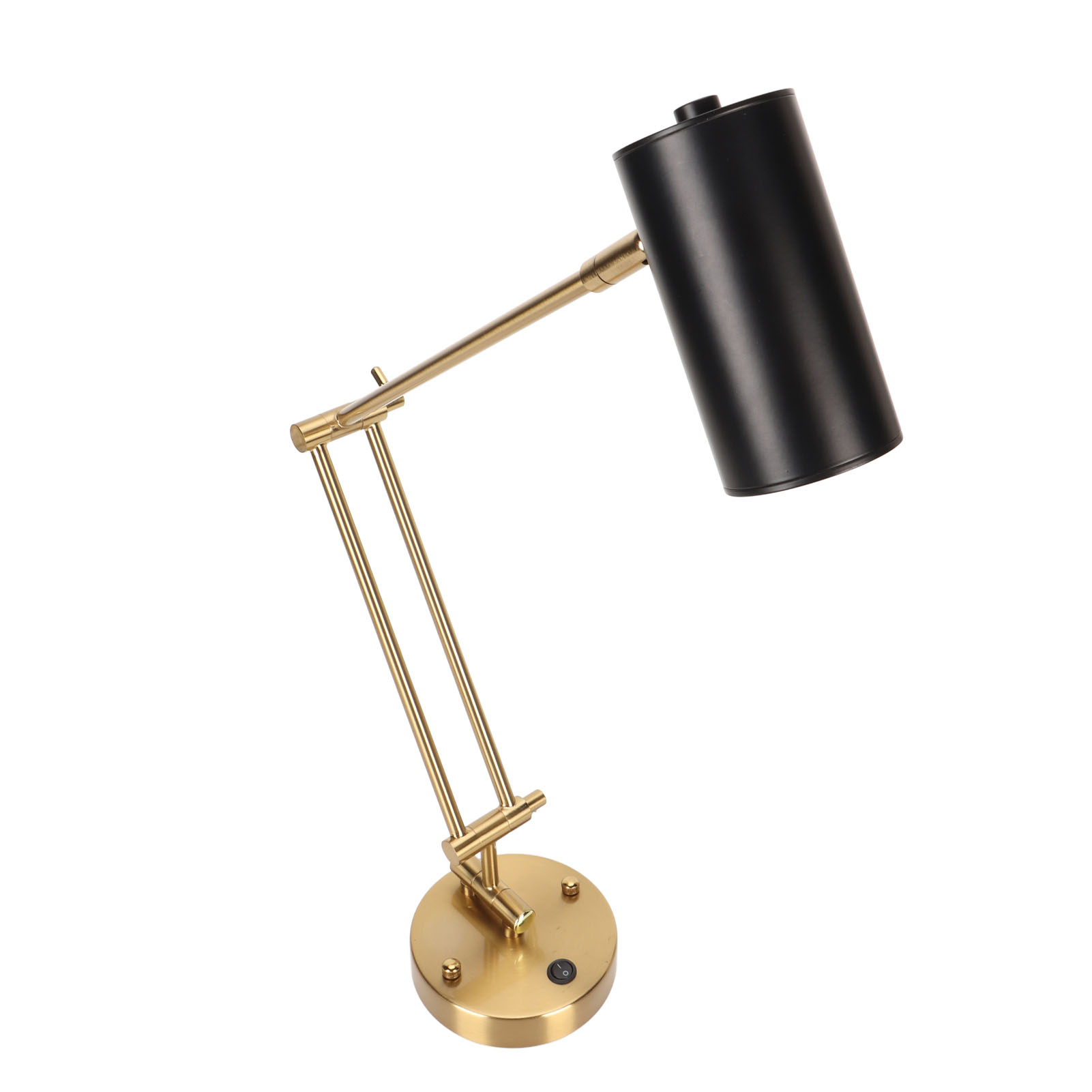 Wandleuchte Mit Beweglichem Arm, Stecker, Moderner 3000k-beleuchtung, Druckknopfsteuerung, E27-leuchtmittel, Led-wandleuchte 85–265 V