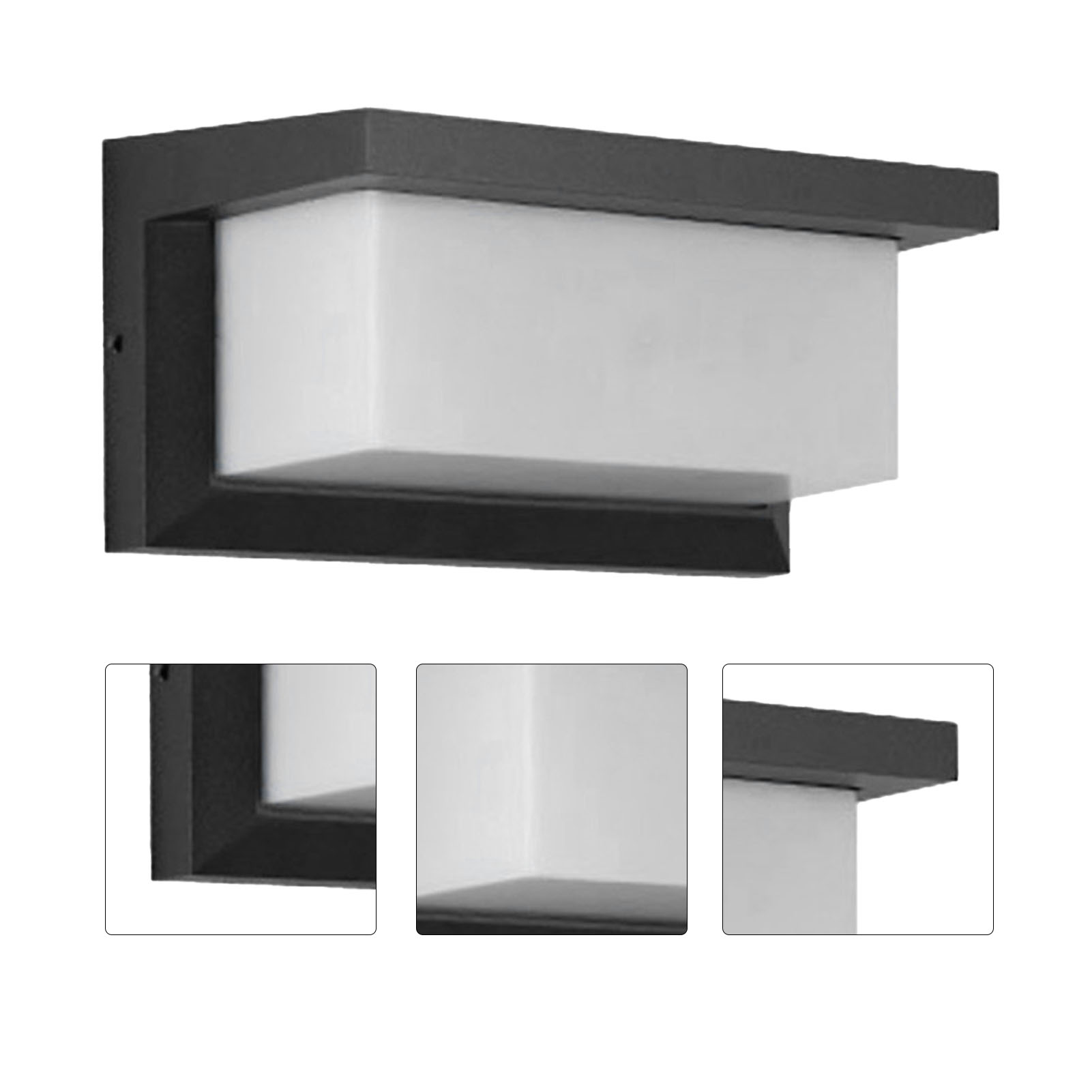 Wasserdichte Led-wandleuchte Für Den Außenbereich Zur Wandmontage Mit Acrylglasschirm, Für Terrassentüren