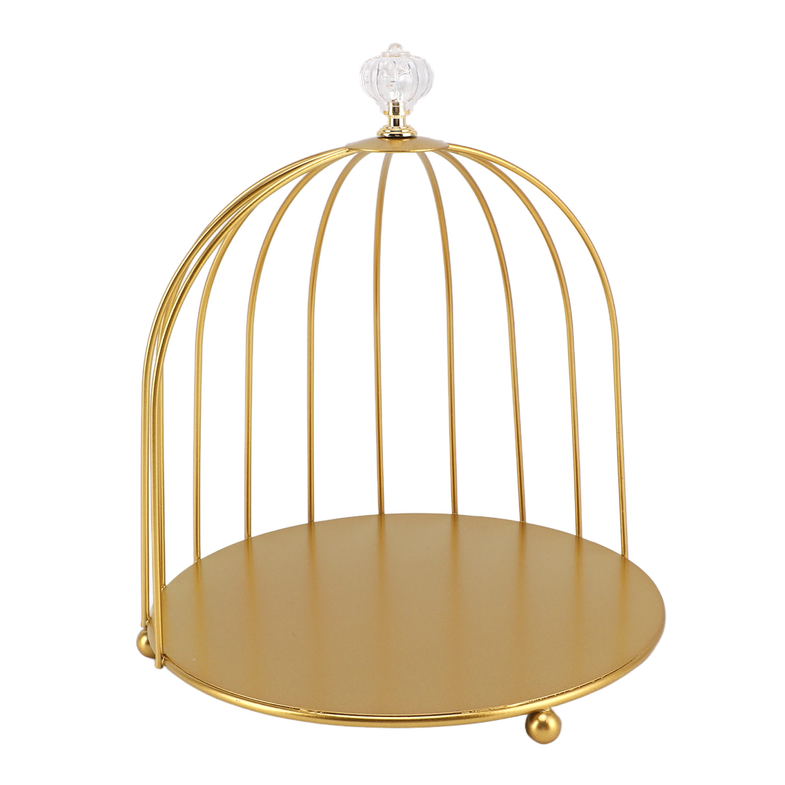 Kosmetik-organizer Im Vogelkäfig-design, Gold, Platzsparend, Eisen, Einzigartig, Multifunktional, Einlagig, Für Badezimmer
