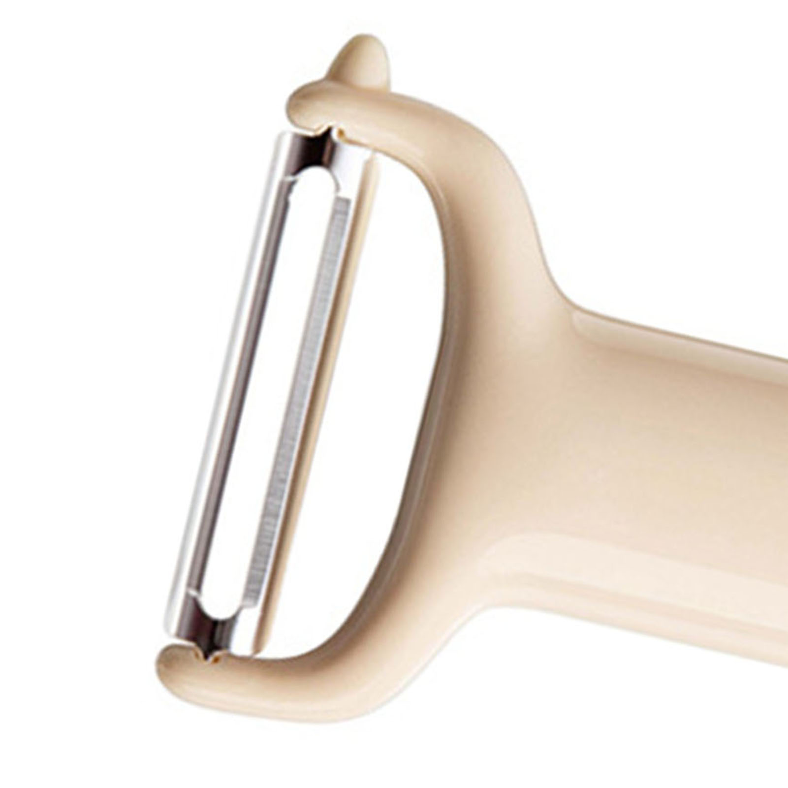 Multifunktionaler, Effizienter Und Praktischer Küchenschäler Aus Rostfreiem Material Für Obst Und Gemüse, Beige, Ideal Für Den Hausgebrauch.