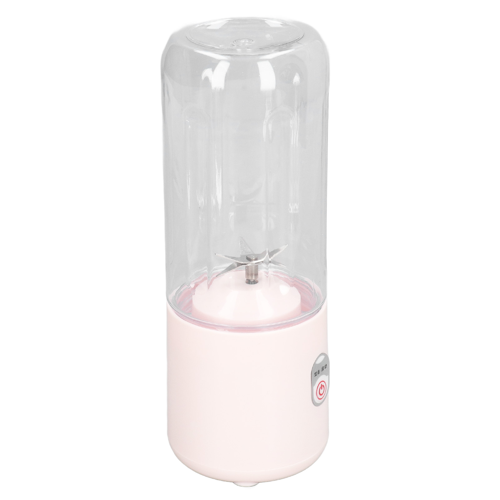 Tragbarer 6-klingen-standmixer, Usb-aufladbar, Multifunktional, Mini-fruchtmixer, Entsafter, Für Den Heimgebrauch, Für Studenten, 500 Ml, Pink