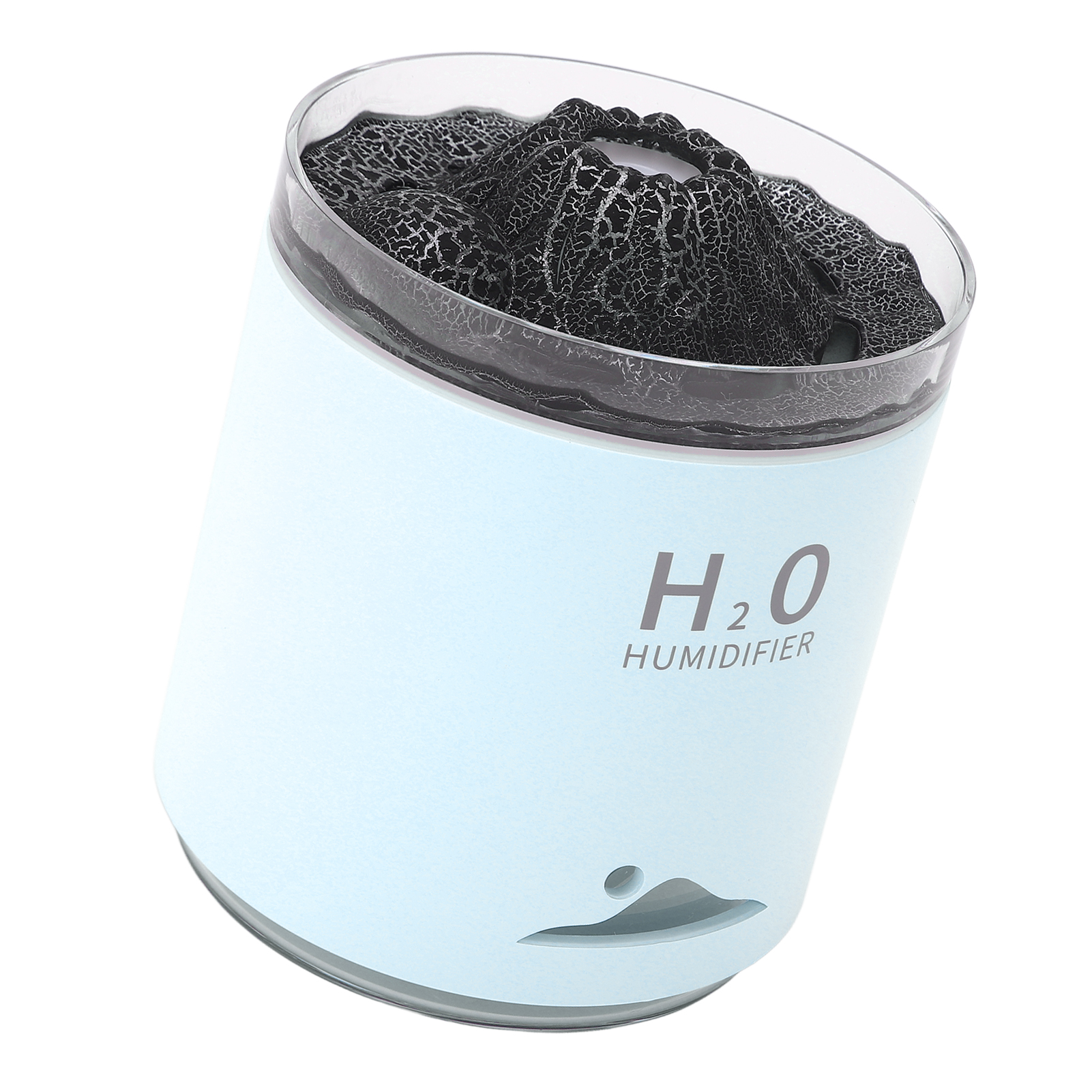 Großer Ätherischer Öldiffusor, Farbenfrohes Vulkan-design, Nachtlicht, Befeuchtender Aromatherapie-öldiffusor In Blau