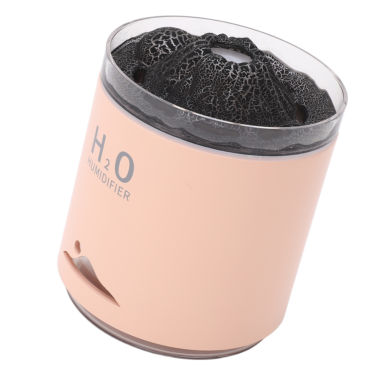 Großer Ätherischer Öldiffusor, Farbenfrohes Vulkan-design, Nachtlicht, Befeuchtender Aromatherapie-öldiffusor In Pink