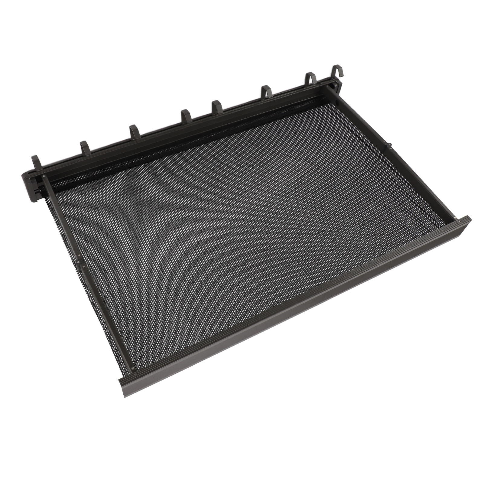 Balkon-wäschetrockner, Wandmontiert, Faltbar, Mit Netzgewebe, Einziehbar, Für Wäsche, 60 Cm, Grau
