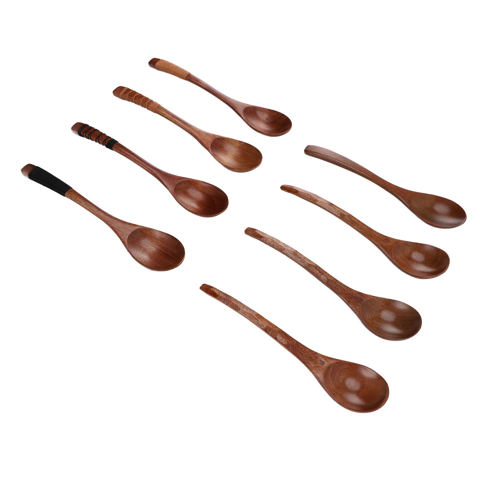 Set Japanischer Holzlöffel (2 Stück) – Küchenutensilien Zum Essen, Kochen, Mischen Und Rühren
