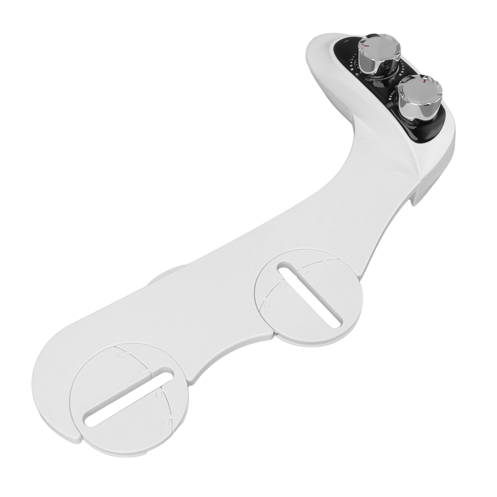 Doppeldüsen-bidet, Warm- Und Kaltwasser, Abs, Bidet-aufsatz Mit Digitaler Temperaturanzeige Für Badezimmer