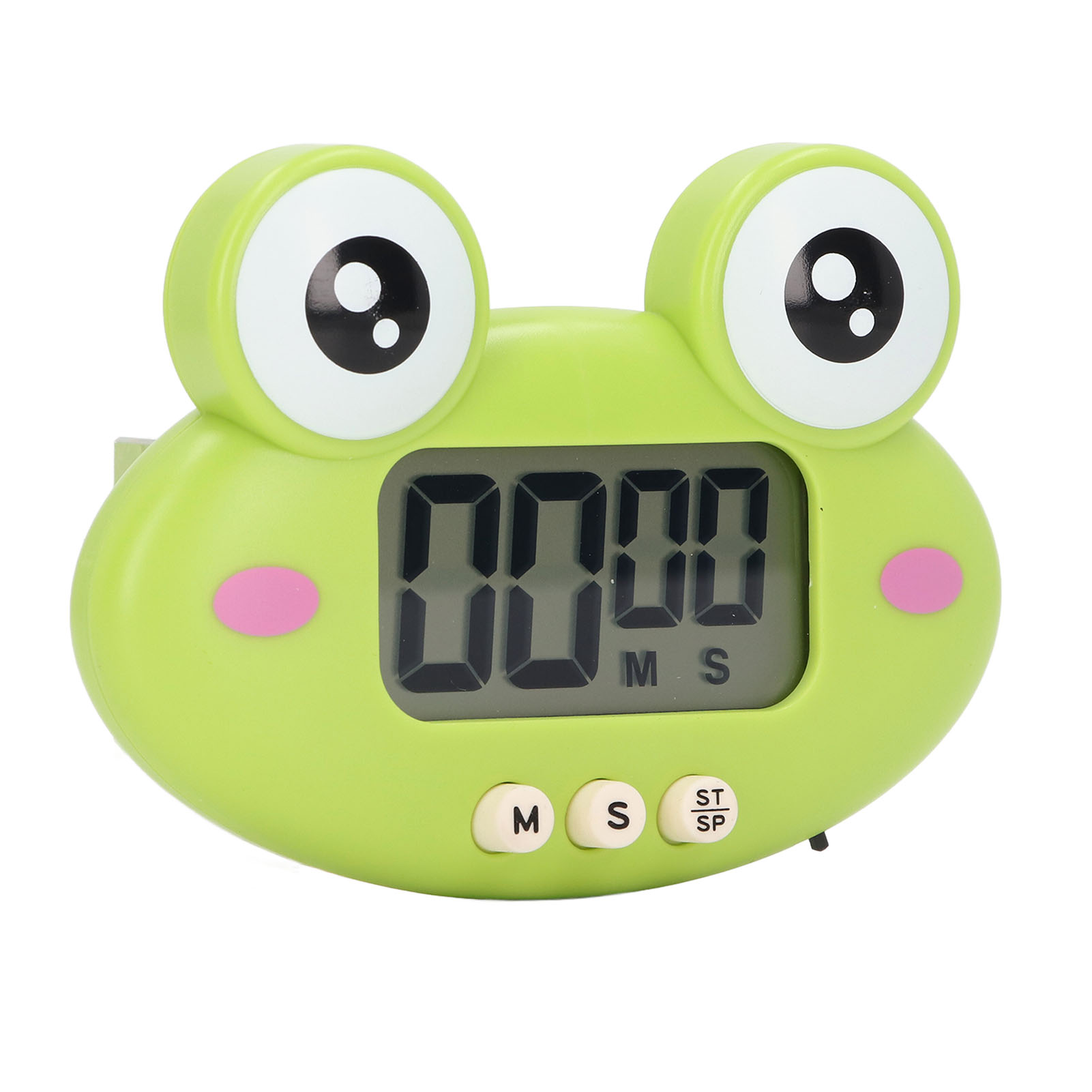 Digitaler Küchentimer Aus Abs-kunststoff Mit Cartoon-motiv, Tragbar, Leicht Und Einfach Zu Bedienen, Niedlicher Grüner Frosch-küchentimer