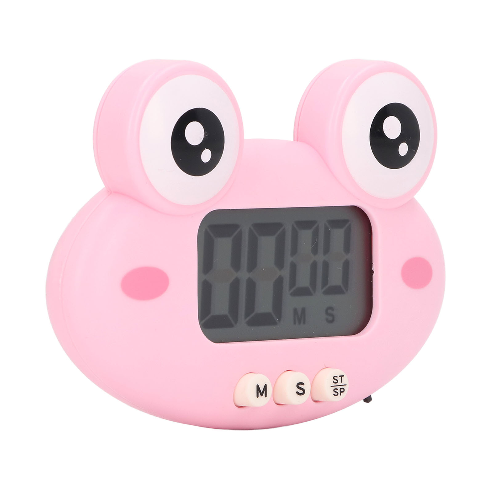 Digitaler Abs-cartoon-timer, Tragbar, Leicht Und Einfach Zu Bedienen, Niedlicher Rosa Frosch-küchentimer