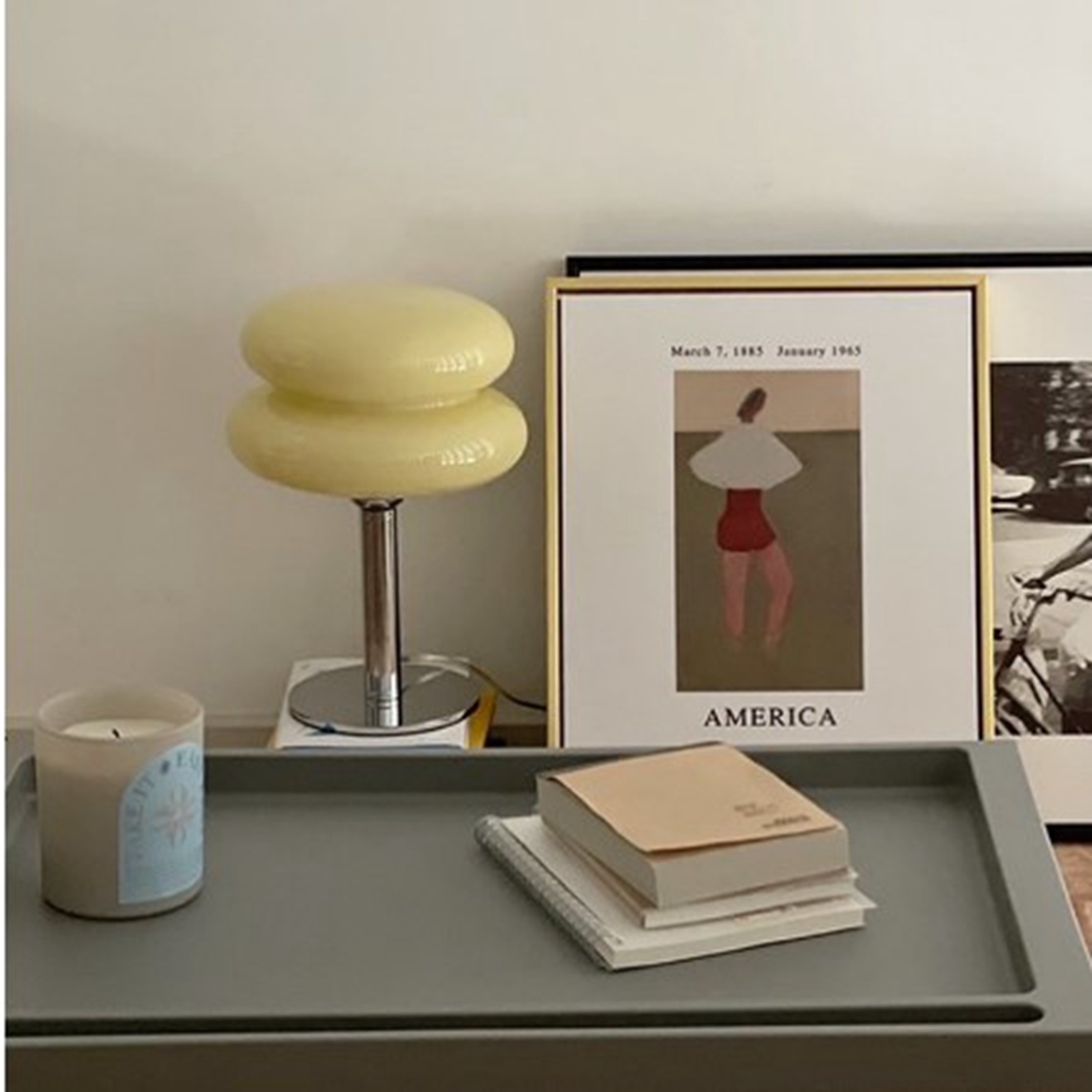 Tischlampe In Eierkuchenform Für Mädchen, Energiesparend, Sanftes Licht, Niedliche Glaslampe, Usb-schreibtischlampe Fürs Studentenwohnheim, Mit Usb-schalter In Beige