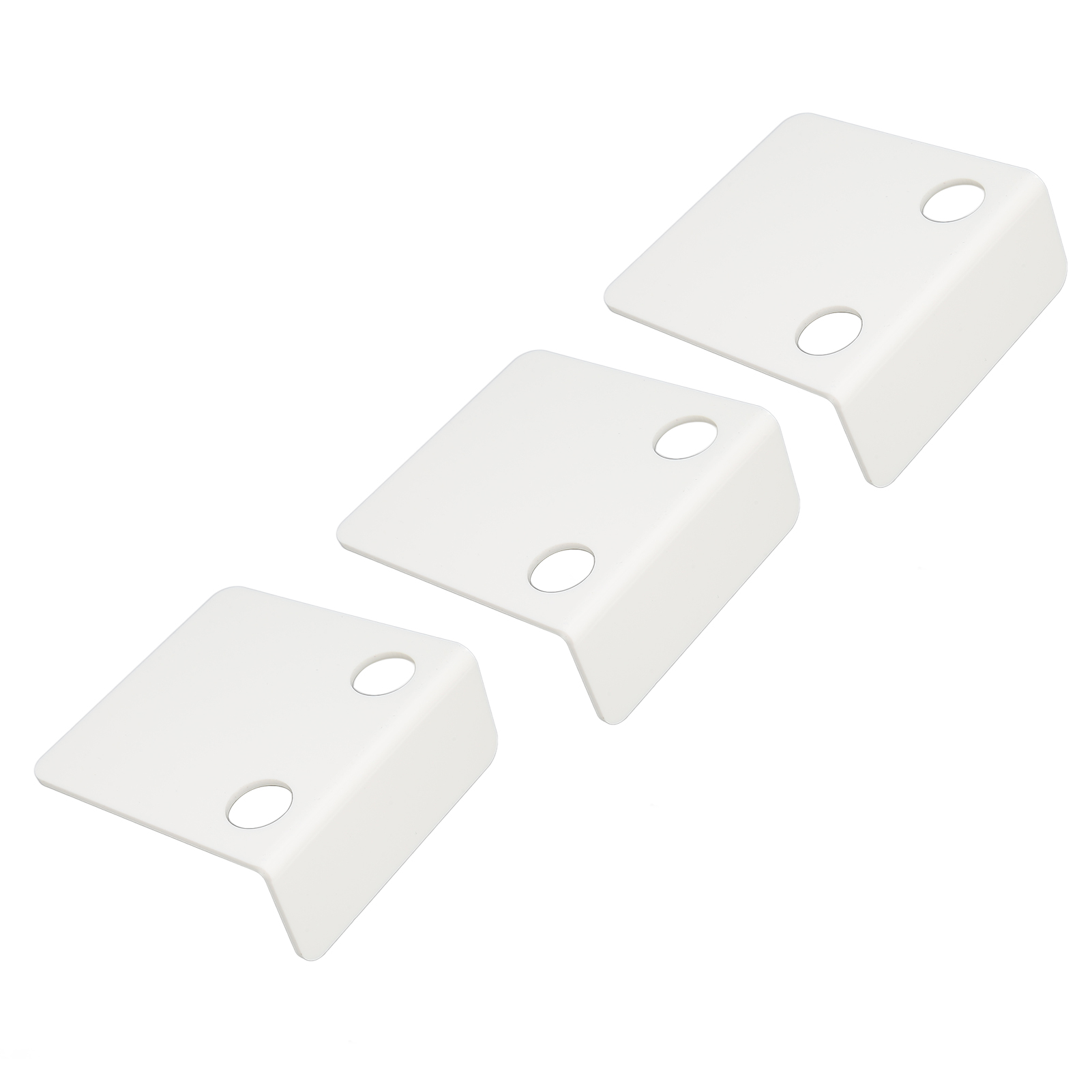 Wandregal Für 3 Kleine Überwachungskameras Mit 6 Kabelclips, 10 Acrylstreifen, Wasserdicht, Bohrfrei, Schwebendes Lautsprecherregal, Weiß