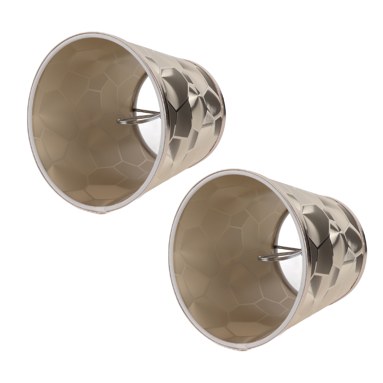 2 Stück E14 Pvc-trommellampenschirme, Modern, Dekorativ, Kleine Fassförmige Lampenschirme, Für Tisch-, Wand- Und Deckenlampen
