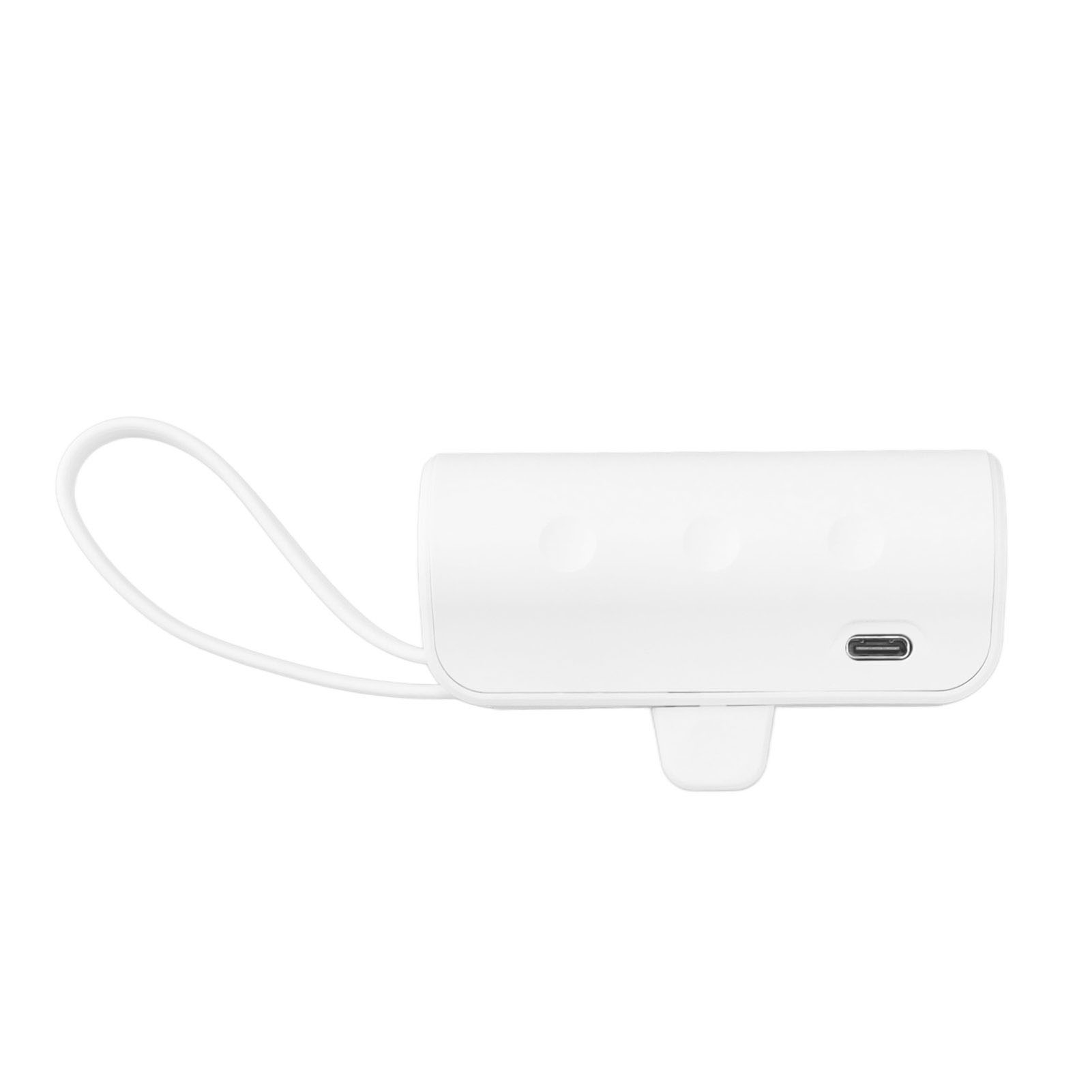 Tragbarer Mini-multifunktionslader Mit Integriertem Ios-typ-c-kabel, 2-in-1, Mini-usb-c-powerbank Für Notfälle